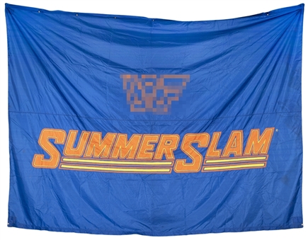 1992-97 SummerSlam Original Event Used 9 x 12-Foot Arena Banner -  WWE